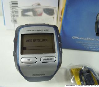 Garmin Forerunner 205 GPS Sport Uhr blau Training Top