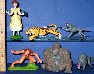 Tarzan & Jane  Walt Disney  6 Figuren Mattel