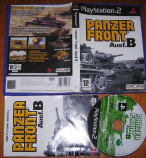 PANZER FRONT Ausf.B (Combat Tank Simulator) PS2 Playstation 2