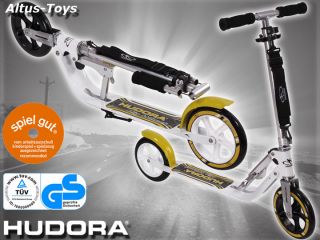 Hudora Roller Big Wheel Scooter Aluroller KG 205 gelb