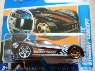 Hot Wheels 2012 #196 2009 Corvette Stingray Concept matt schwarz