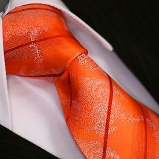 KRAWATTE SEIDE Slips Corbata Cravatta Dassen Cravate 210 orange