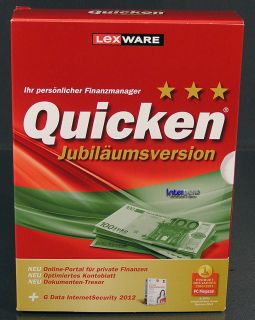 Lexware Quicken 2012 Jubiläumsversio n Box (20.0) + G Data Internet