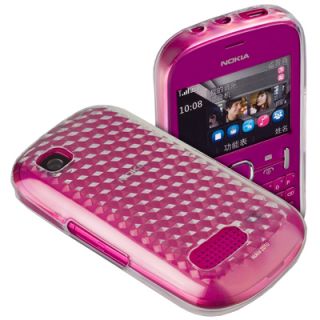 Silikon Case trsp. f Nokia Asha 201 / 200 Tasche Schutz Hülle