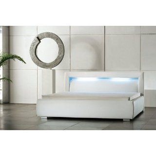 Luxus Bett Lumi weiß 140 x 200 cm Küche & Haushalt