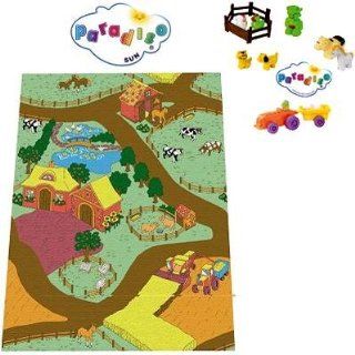 Paradiso Spielteppich, Kinderteppich Farm Spielzeug