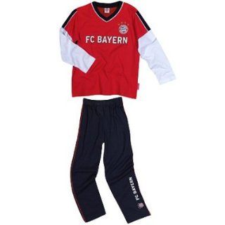 FC Bayern München Schlafanzug   Gr. 140 Sport & Freizeit