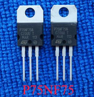 10pcs STP75NF75 P75NF75 ST Mosfet TO 220