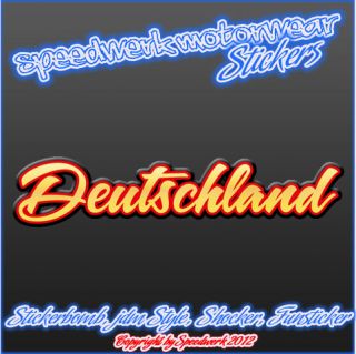 Deutschland EM Fan Sticker 24cm, Shocker Fun Aufkleber, Decal, Schland