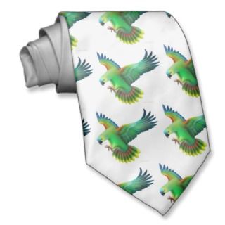 Blue Fronted  Parrot Tie