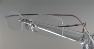SILHOUETTE 6669 Brille Brillengestell Pink Randlos Titan NEU