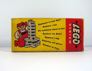 LEGO SYSTEM Nr. 236 50er / 60er Jahre Leerschachtel Garage mit