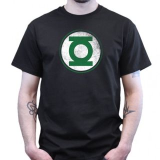 Big Bang Theory   Green Lantern   Distressed T Shirt   schwarz