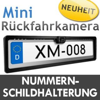 Kennzeichenschildhalter mit NACHTSICHT mini FARB CCD RÜCKFAHRKAMERA