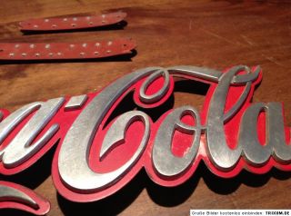 Alte Coca cola Werbung kein Emailleschild sehr selten ; genietet