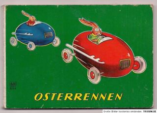 OSTERRENNEN_altes Bilderbuch aus den 60er Jahren