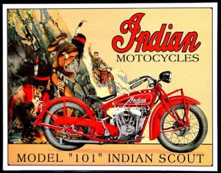 Indian Motorcycle Bike Oldtimer Motorrad Schild 244*