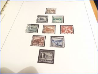 Sammlung Briefmarken Deutsches Reich aus 1923 1944 im Lindner Falzlos