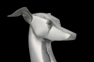 Skulptur Figur WINDHUND 70cm Design Alu Aluminium Statue Hund