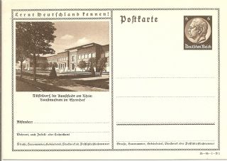 236 DR Bildpostkarte Postkarte Ganzsache BPK 35 65 1 B1 Duesseldorf
