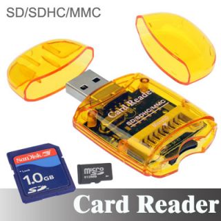 SD MICRO SDHC MMC Memory Card Reader to USB 2.0 Adapter SDHC
