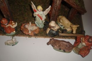 Weihnachten Krippenfiguren Krippe Keramik 9 Figuren