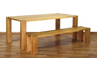 Design Massiv Holz Esstisch Tisch Eiche RUBEN 240x100cm