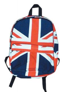 UK Flag British Union Jack Backpack Bag School Rucksack Punk Mod Boys