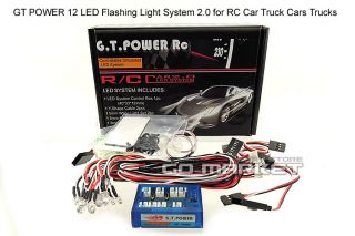 GT Power 1/ 10 RC beleuchtung CAR TRUCK BUGGY lighting Kit FLASHING 12