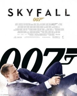 Poster 007 James Bond   SKYFALL   White Liegend 40x50cm NEU z258