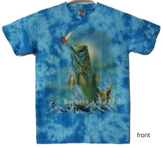 SEA BASS FISH Fishing T Shirt Marine Blue New B44 M