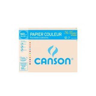 CANSON Zeichenpapier Mi Teintes, DIN A3, 160 g/qm, farbig 