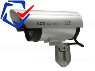 Kamera Dummy LED Überwachungskamera Attrappe Alarmanlage CCTV Camera