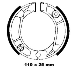 Honda TL TLM TLR 250 Bremsbacken