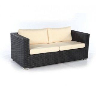 RESIDENCE 2 Sitzer Lounge Sofa 185 cm Kunststoffgeflecht graphit