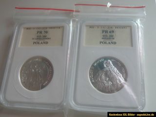 münzen KÖNIG AUS POLEN in Grading 10 zl SILBER