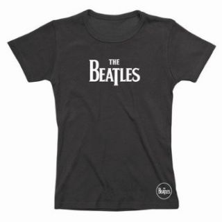Spike Damen T Shirt The Beatles Logo, schwarz Bekleidung