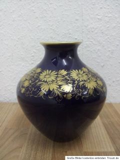 Schöne Hutschenreuther Vase, echt C.M. Hutschenreuther Kobalt (Art.A