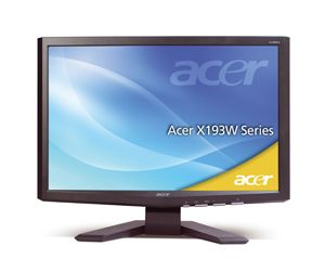 Acer X193Wb 48,3 cm Widescreen TFT Monitor VGA Schwarz 