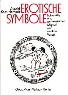 Erotische Symbole. Lotosblüte und gemeinsamer Mantel auf antiken