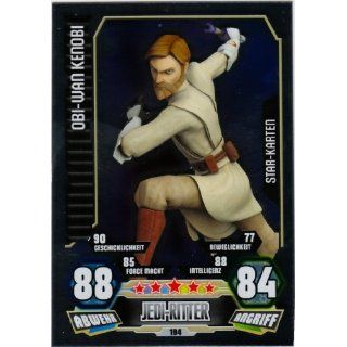 ATTAX SERIE 3 CLONE WARS   STARKARTE   Nr. 194 OBI WAN KENOBI   NEU