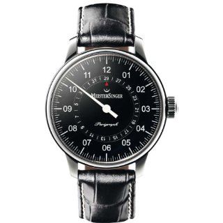 MeisterSinger Perigraph AM1002 Einzeiger Uhr für Ihn Zeitloses Design