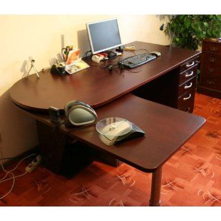 Variabler Massivholz Schreibtisch mit Schubkasten und Aufbauservice