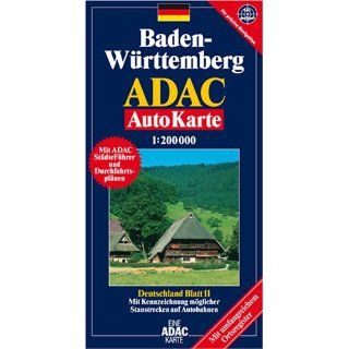 ADAC AutoKarte Deutschland 11. Baden Württemberg 1  200 000. Mit
