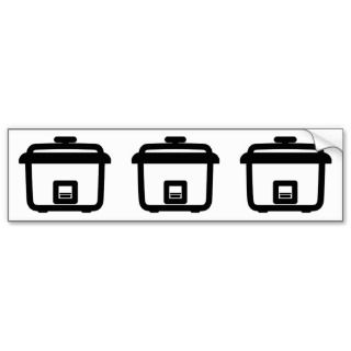 Rice Cooker ~ Japan Style Kitchen Appliance Bumper Stickers
