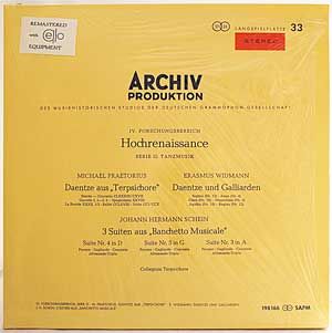 LP SAPM 0198166 Archiv Produktion Hochrenaissance