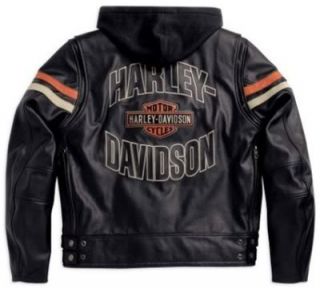 Harley Davidson Leder Jacke Mens Enthusiast 3 in 1