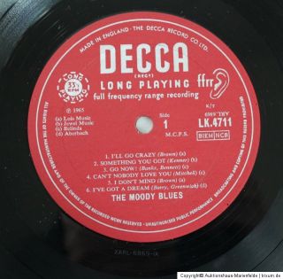LP The Moody Blues   Mag Mood, DECCA (Open) UK 1965, Mono LK4711