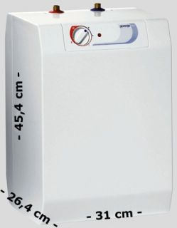 Gorenje Boiler 10 L EKW 10O Obertisch Warmwasser Warmwasserbereiter