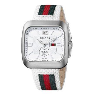 Gucci Gucci Coupé Herrenuhr Leder Weiß YA131303 Uhren